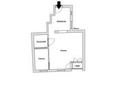 charmante 2-Zimmer-Wohnung mit Loggia im Dachgeschoss