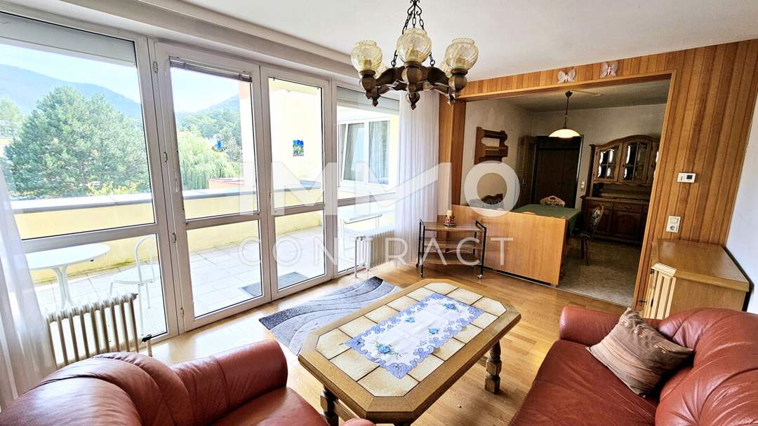 Charmante 3-Zimmer-Wohnung mit großer Terrasse in ruhiger Lage mit Grünblick in Pernitz