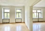 Brigittaplatz | Bezaubernde 2 Zimmer Altbau mit Potenzial &amp; Grünblick für unter € 3.650/m2