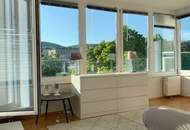 1190! Entzückendes, voll möbliertes DG mit zwei Terrassen und Tiefgaragenplatz!