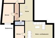 Ankommen und wohlfühlen! Gartenwohnung in angenehmer Gegend - erweiterbar auf 4 Zimmer!