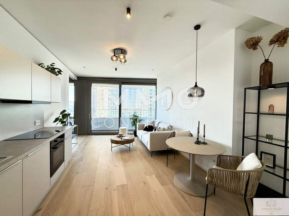 Neubau-Erstbezug DANUBEFLATS: Pool, Gym, Bar, Lounges, Supermarkt uvm. im Gebäude, Top Infrastruktur