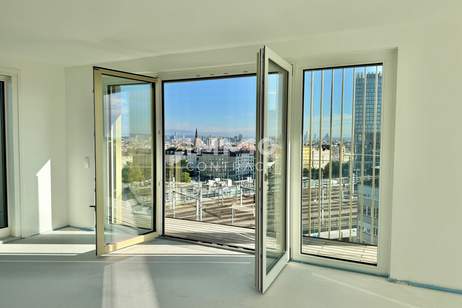 Ganz oben mit Traumblick über Wien: Penthouse mit außergewöhnlicher Architektur: Provisionsfrei direkt beim Hauptbahnhof, Wohnung-kauf, 340.000,€, 1100 Wien 10., Favoriten