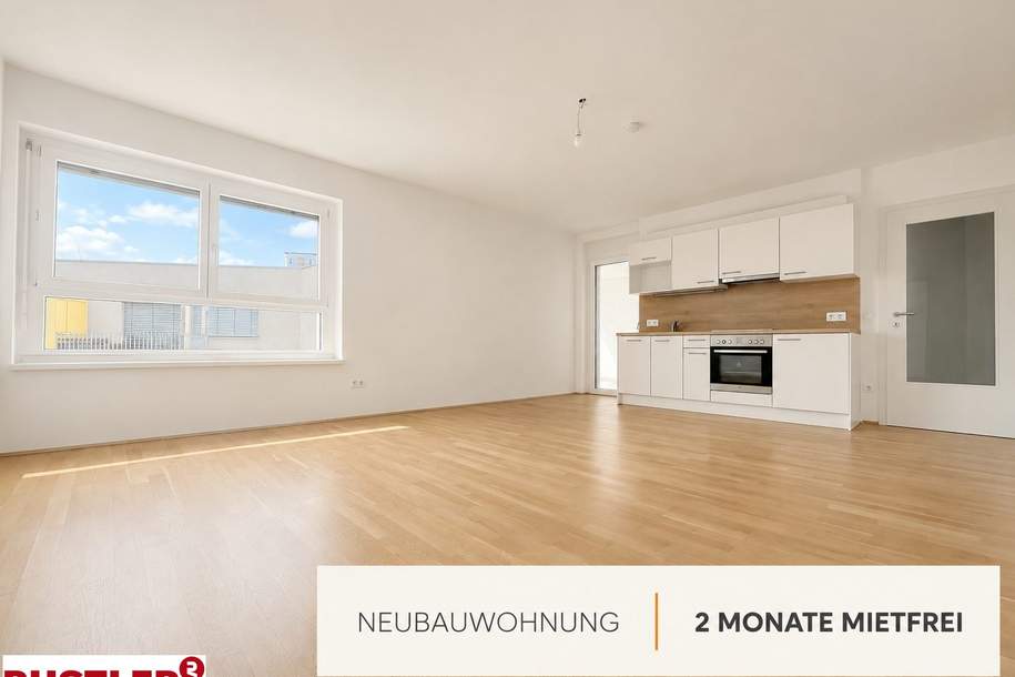 2-Zimmer-Wohnung mit Loggia in Graz – 2 MONATE MIETFREI!, Wohnung-miete, 829,68,€, 8020 Graz(Stadt)