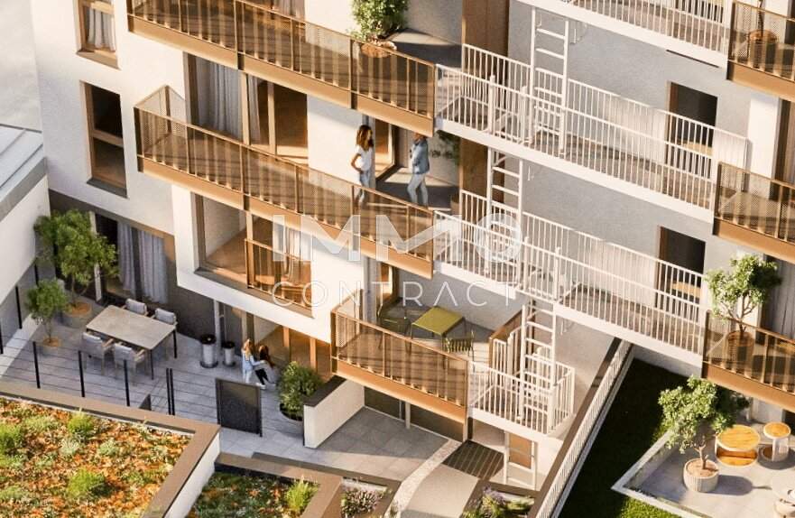 Helle 2-Zimmer-Erstbezugswohnung mit Freifläche