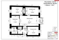 Familienfreundliche 3,5-Zimmer-Wohnung mit separater Küche, Essveranda und kleinem Balkon in Linz/Ebelsberg! Bezug ab 01.09.2026!
