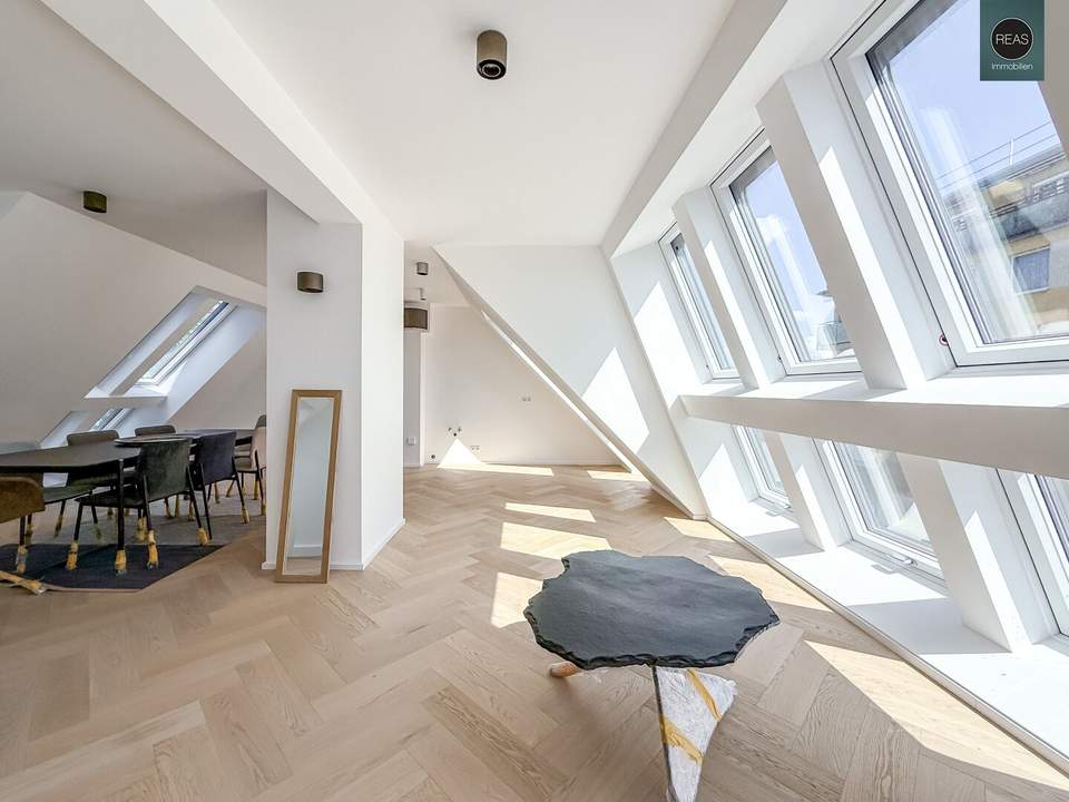 Erstbezug: Atemberaubendes Dachgeschoss - Maisonette - Apartment (klimatisiert) mit 3 Terrassen und hochwertiger Ausstattung im Trendbezirk Ottakring!