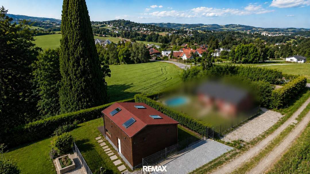 Exklusives Holzhaus mit Wellnessfaktor und Pöstlingbergblick