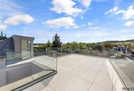 3,7m Raumhöhe im DG, Garage mit 2 Stellplätze, Atrium, Aufzug in die Wohnung und 360° Dachterrasse