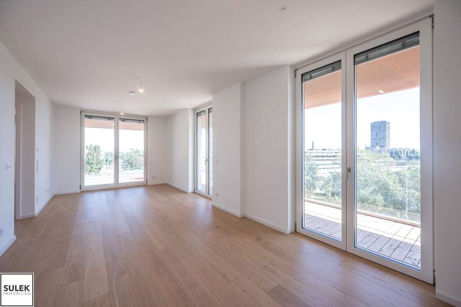 Exklusive 2 Zimmer Erstbezugswohnung inkl. Balkon, Poolnutzung, Fitnessraum & vielen Extras - Projekt Grünblick an der U2!, Wohnung-miete, 1.750,49,€, 1020 Wien 2., Leopoldstadt