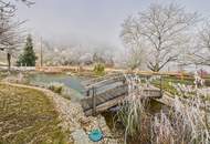 Einfamilienhaus i.Ruhelage Radsberg – parkähnlicher Garten, Wintergarten, Kachelofen + Nebengebäude