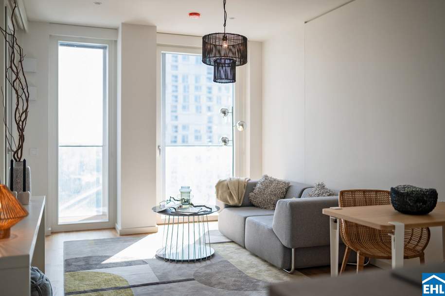 Exklusiver Erstbezug mit Rooftop Spa – Tower Homes im V22, Wohnung-miete, 885,00,€, 1220 Wien 22., Donaustadt