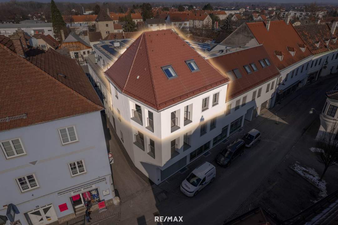 Neubauwohnung im Stadtzentrum mit Ausbaupotenzial & Dachterrasse