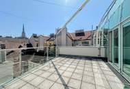 Exklusive Innenstadt-Maisonette mit Glasfront, Freiflächen & Stephansdom-Blick