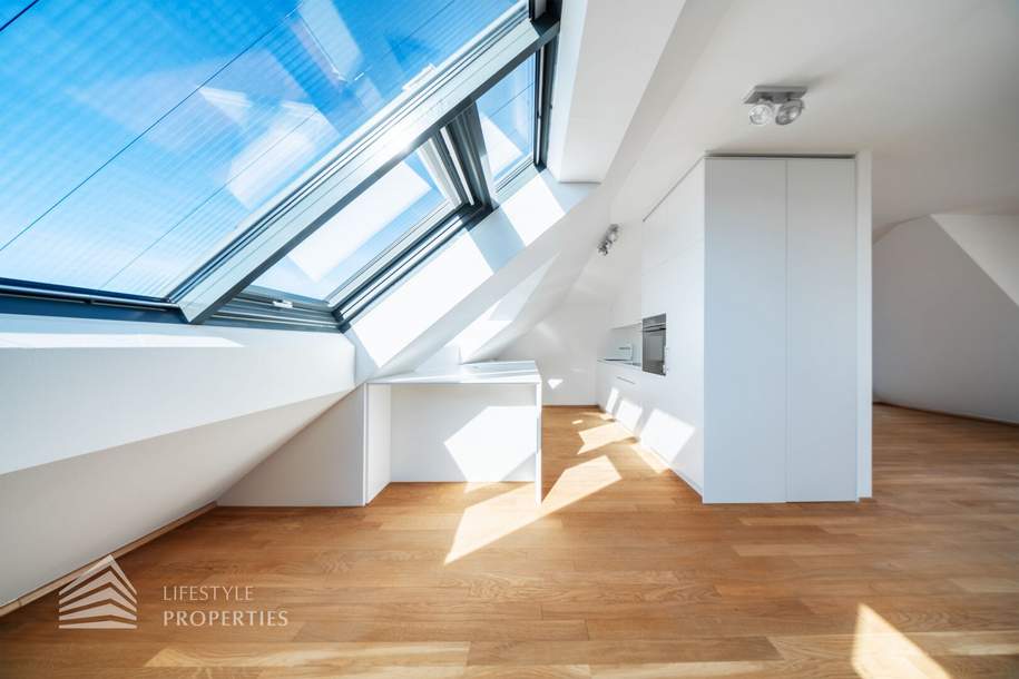 Lichtdurchflutete 4-Zimmer Maisonette-Penthouse Wohnung mit Weitblick und Terrassen!, Wohnung-kauf, 1.990.000,€, 1080 Wien 8., Josefstadt