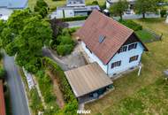 Einfamilienhaus in Mantscha bei Graz mit sonnigem Garten und schöner Aussicht