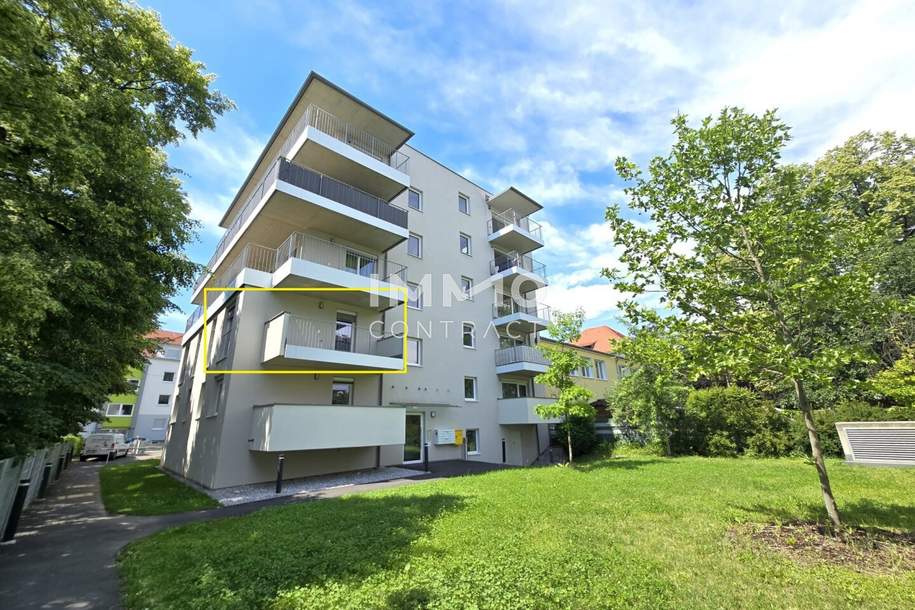 Geförderte, neuwertige 2 Zimmer-Wohnung mit Balkon - Eckertstraße 56 Top 5 - nahe FH-Joanneum, Wohnung-miete, 882,42,€, 8020 Graz(Stadt)