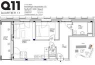Q11 Leben in Simmering - Loggiawohnung mit 2 Zimmern und Deckenkühlung!