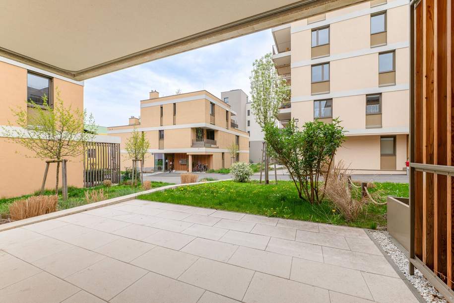 Wohnen im Wildgarten! Erstbezug! 2-Zimmer-Wohnung mit Garten zu vermieten!, Wohnung-miete, 1.290,00,€, 1120 Wien 12., Meidling