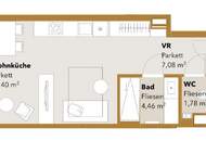 ASG IV-Qualitatives Wohnen in urbaner Lage: hochwertiger 1-Zimmer ERSTBEZUG mit Balkon! Provisionsfrei