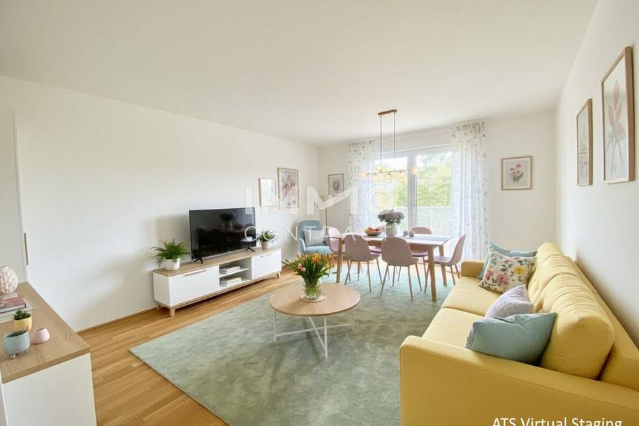 - 4 Zimmer Gartenwohnung+2 Bäder = DAS LAURENZ = Townhouse - ERSTBEZUG 3 bedroom apartment+garden, Wohnung-kauf, 519.200,€, 1110 Wien 22., Donaustadt