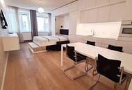 STEPHANSPLATZ-NÄHE, möbliertes 35 m2 Apartment, 1 Zimmer, Kochnische, Duschbad, Parketten, 3. Liftstock, Rotenturmstraße