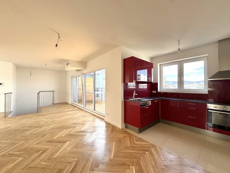 Traumausblick inklusive - Dachgeschossmaisonette mit 360 Grad Dachterrasse