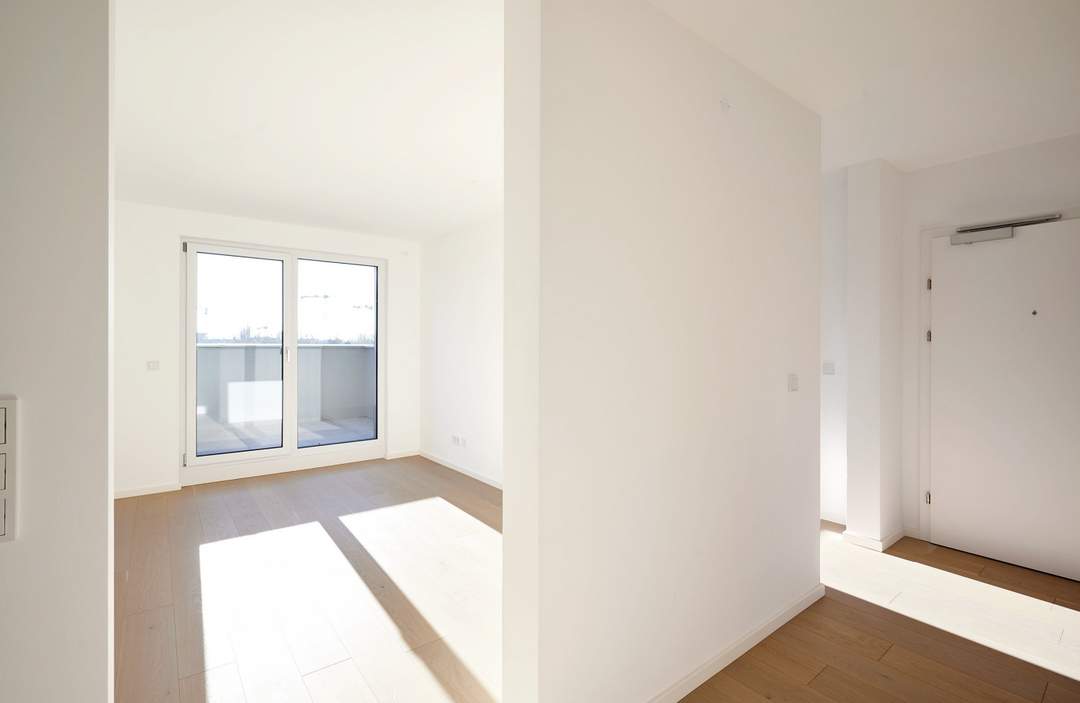 Ihr neues Zuhause: 4-Zimmer-Wohnung mit hofseitigerTerrasse nahe Donau - ERSTBEZUG!