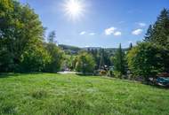 Außergewöhnliche Grundstückskombination: Sonniger Bauplatz mit 4,1 ha Grünland in Rekawinkel