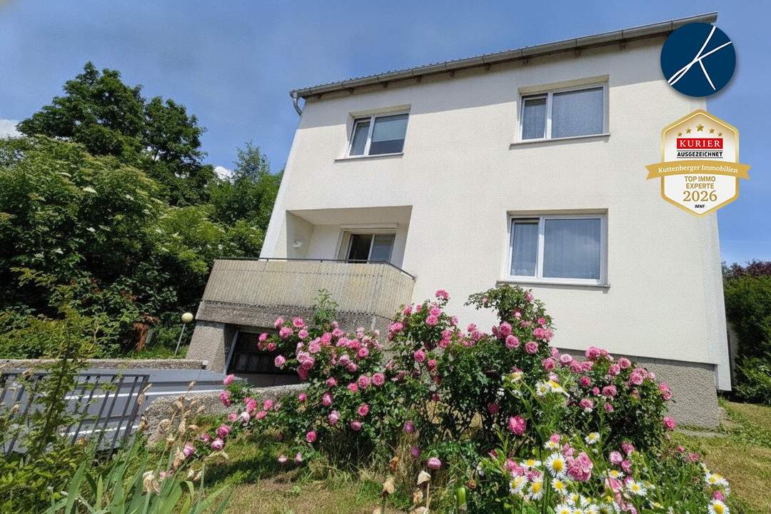 ideale Lage in Hollabrunn: 5 Zimmer, 111m², großer Garten, Balkon, Terrasse und Garage