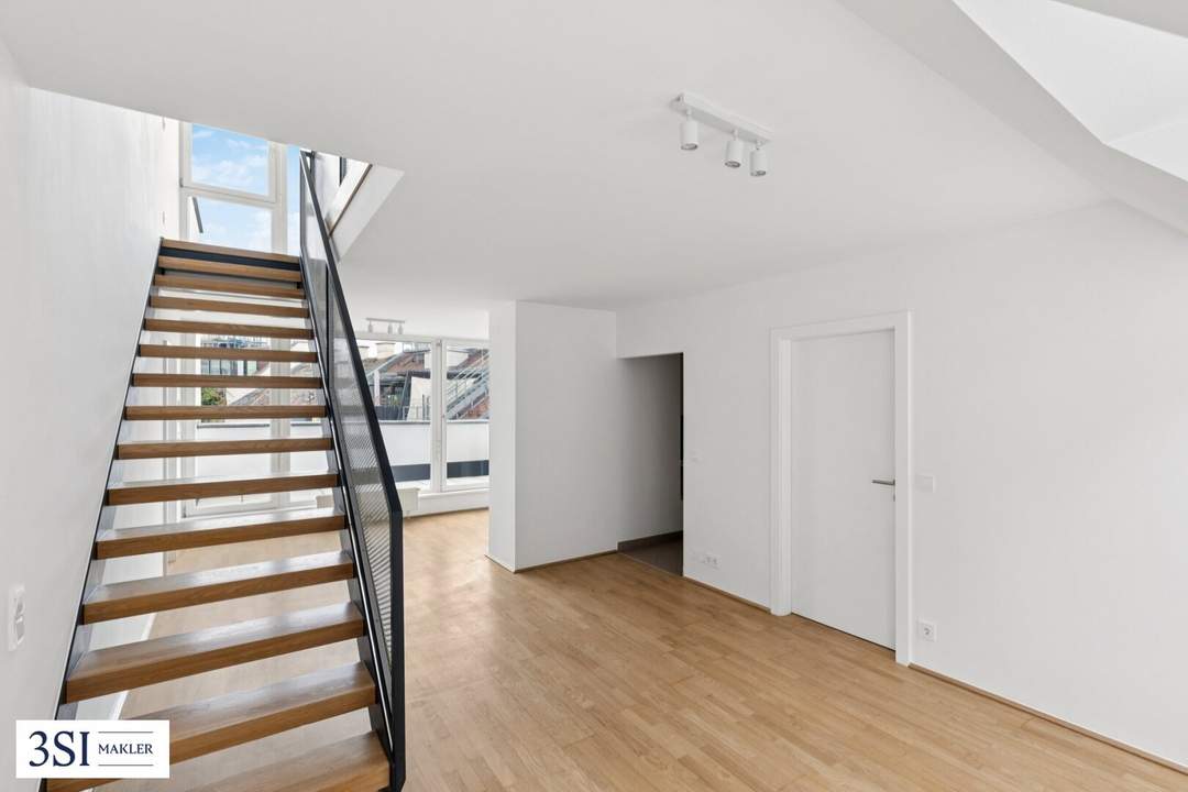 Exklusive Dachgeschoss-Maisonette mit Terrasse und Galerie – Wohnen über den Dächern Wiens