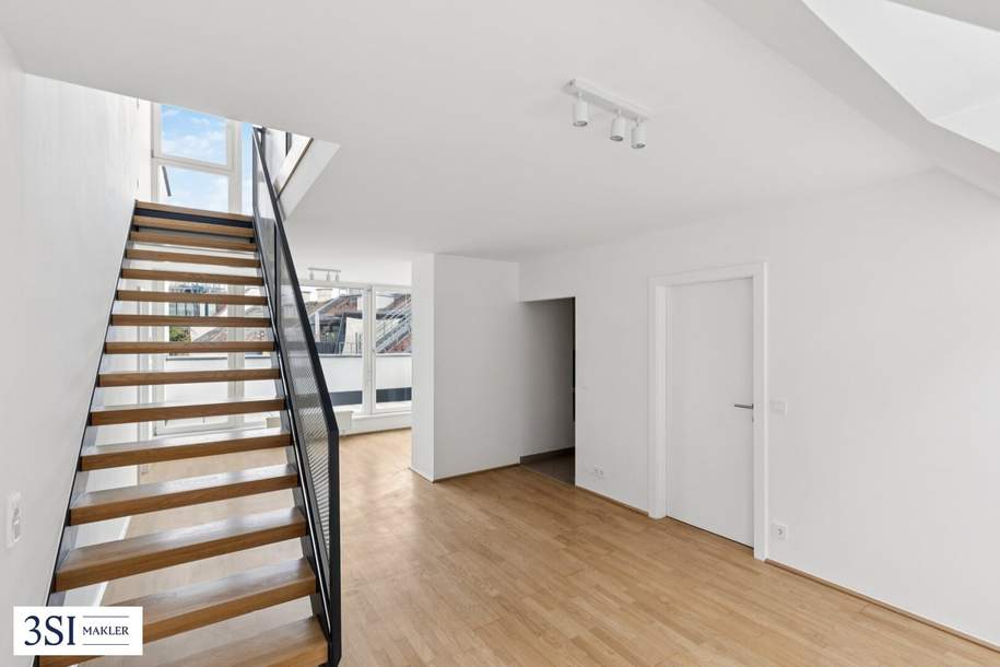 Exklusive Dachgeschoss-Maisonette mit Terrasse und Galerie – Wohnen über den Dächern Wiens, Wohnung-kauf, 750.000,€, 1030 Wien 3., Landstraße