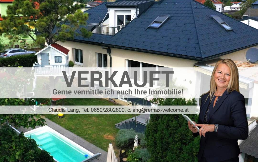 VERKAUFT!!! Großzügiges, modernisiertes Einfamilienhaus mit Pool in schöner Lage in Baden bei Wien!