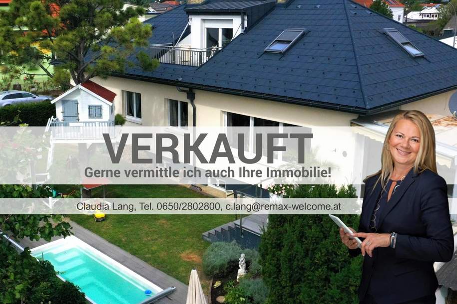 VERKAUFT!!! Großzügiges, modernisiertes Einfamilienhaus mit Pool in schöner Lage in Baden bei Wien!, Haus-kauf, 945.000,€, 2500 Baden