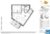 WOHNQUARTIER WILDGARTEN - 2-Zimmer Wohnung mit westseitigem Balkon direkt am Rosenhügel