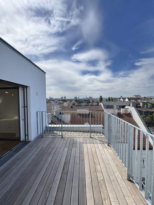 Exklusives Penthouse mit Terrasse in Toplage – moderner Erstbezug nahe Augarten!