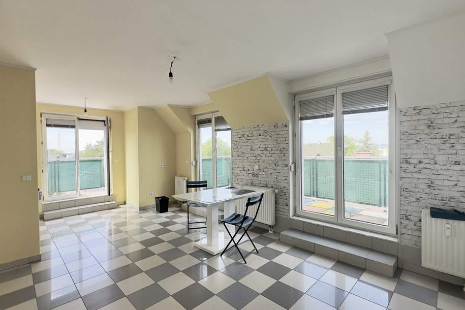 Traum im Dachgeschoss mit 3 Terrassen und Weitblick, Wohnung-kauf, 240.000,€, 1220 Wien 22., Donaustadt
