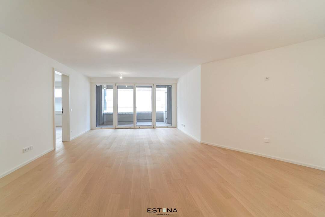 Neubauwohnung mit geräumigen Schlafzimmern und Loggia - Nähe Schweizergarten