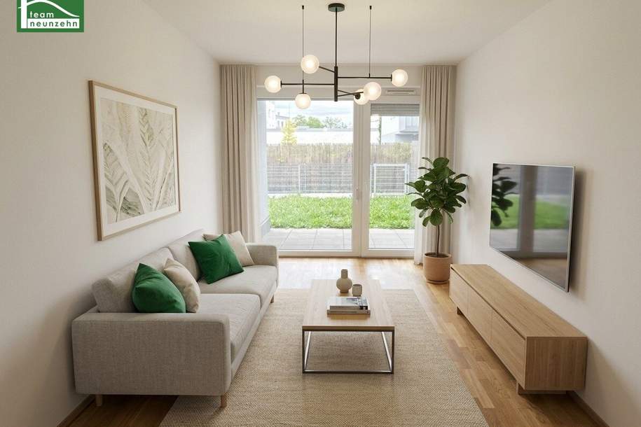 Moderne 2-Zimmer-Wohnung mit großen Garten in ruhiger Lage! - ab 01.11.2026 verfügbar!, Wohnung-miete, 899,90,€, 2700 Wiener Neustadt(Stadt)