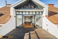 Exklusiv und perfekt aufgeteilte Dachgeschoßwohnung 92 m², 2 Zimmer + 16 m² südostseitige Terrasse in zentraler Lage, Speisinger Straße, Klimatisiert