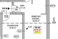 Erstbezug: Moderne 1-Zimmer-Wohnung mit Loggia und Fußbodenheizung in 1230 Wien!