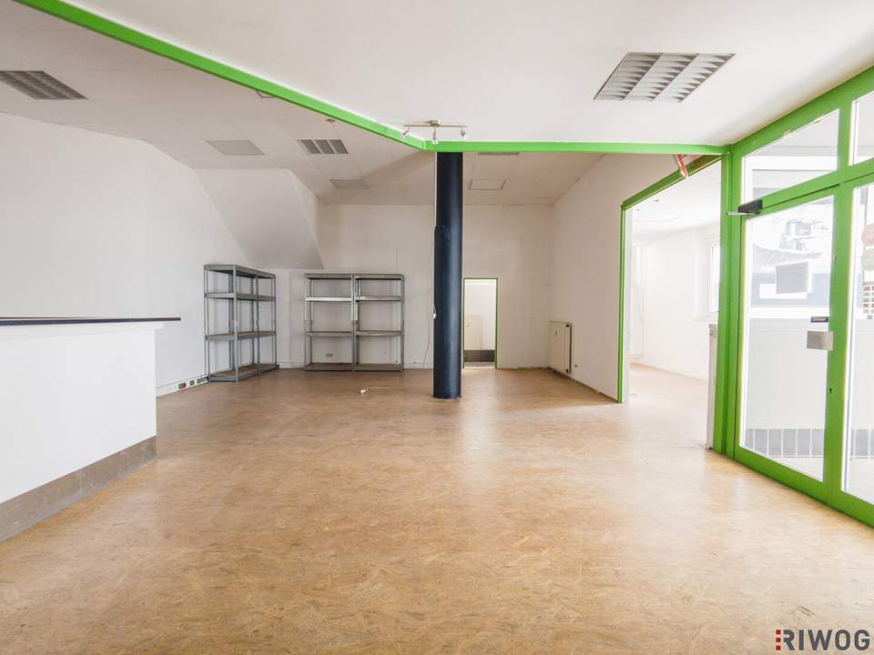 125m² Geschäftslokal mit optionalen Parkplätzen vor dem Eingang!