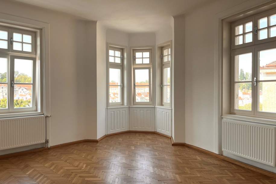 5-Zimmer-Altbauwohnung *traumhafte Aussicht*, Wohnung-miete, 1.474,17,€, 4400 Steyr(Stadt)