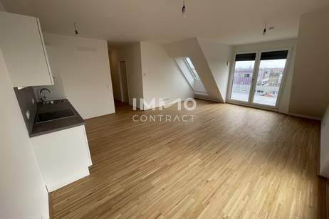 Zwei Dachterrassen, Kühlung &amp; 2 Monate mietfrei: attraktive 3-Zimmer-DG-Wohnung, Wohnung-miete, 1.499,00,€, 1220 Wien 22., Donaustadt