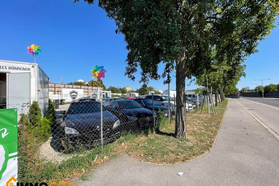TOP-AUTOPLATZ MIT CA. 2.050 m² + BÜROCONTAINER – AUSGEZEICHNETE FREQUENZLAGE, Leopoldauer Straße 48-52, 1210 Wien., Gewerbeobjekt-miete, 5.290,00,€, 1210 Wien 21., Floridsdorf