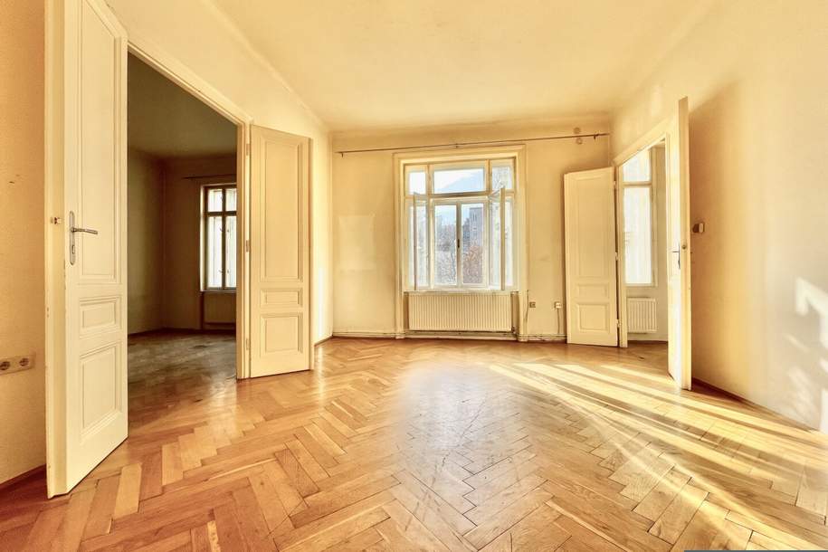 Südseitiger Altbau in Hofruhelage! Mehrere Grundrissvarianten möglich!, Wohnung-kauf, 460.000,€, 1070 Wien 7., Neubau