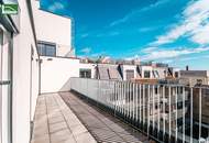 Exklusive Erstbezugs-Wohnung mit 55 m² Wohnküche und großer Hof-Terrasse! Küche und Top Ausstattung inkludiert!