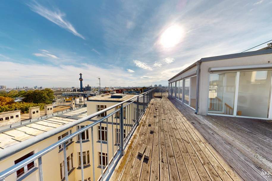 Exklusive Dachgeschosswohnung mit 44 m² Terrasse &amp; Weitblick, Wohnung-kauf, 484.000,€, 1190 Wien 19., Döbling