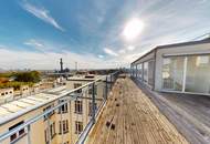 Exklusive Dachgeschosswohnung mit 44 m² Terrasse &amp; Weitblick
