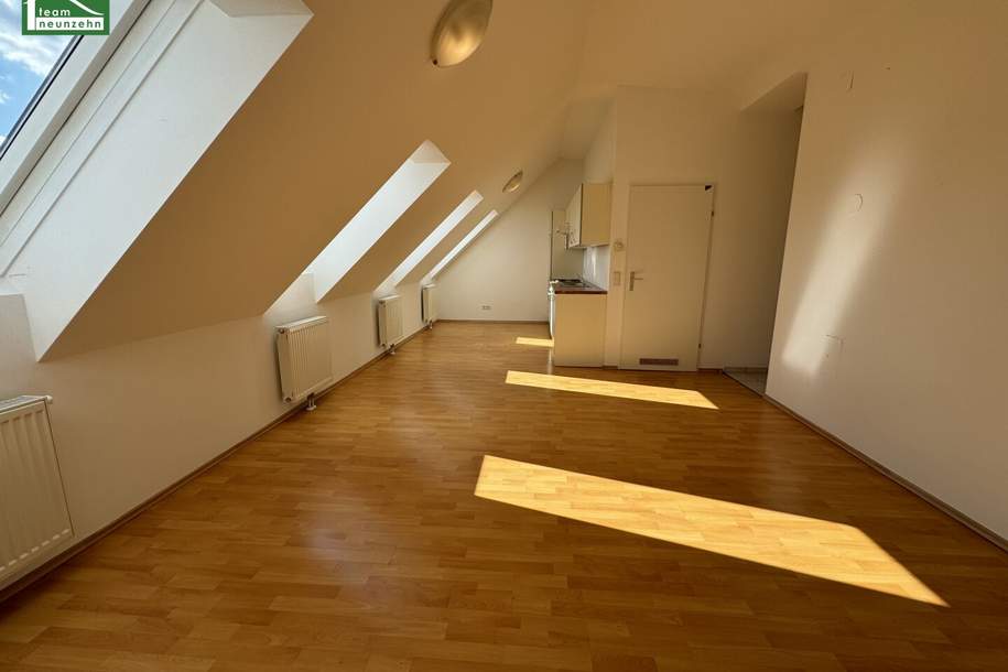 Freundliche DG-Wohnung in Sechshaus - 5 Gehminuten zu U4 und U6! Schlafzimmer in Hofruhelage!, Wohnung-kauf, 299.000,€, 1150 Wien 15., Rudolfsheim-Fünfhaus